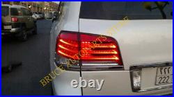 For Lexus LX570 2012-2015 4PCS n Red & White LED Tail Lights Brake Rear Lamp Kit