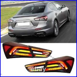 For Maserati Ghibli 2014-2022 Pair LED Rear Taillights Brake Light Reverse Light