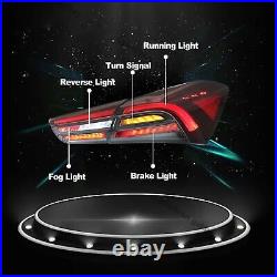 For Maserati Ghibli 2014-2022 Pair LED Rear Taillights Brake Light Reverse Light