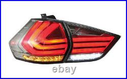 For Nissan Rogue Tail Lights Assembly 2014-2019 Smoke Color All LED Rear Lamps
