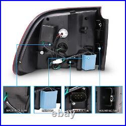 For Porsche Cayenne 2003-2006 Smoke LED Brake Tail Lights, SUV Rear Lamps Set