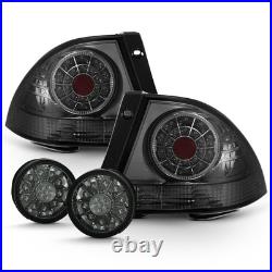 For Smoke 2001-2005 Lexus IS300 Lumiled LED Tail Lights+LED Inner Trunk Lamp 4pc
