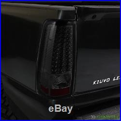 For Smoked 03-06 Chevy Silverado 05-06 Sierra LED Smk TailLights Lamp Pair Set