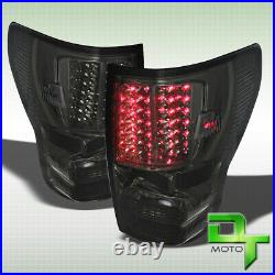For Smoked 2007-2013 Toyota Tundra Pickup LED Tail Lights Brake Lamps Left+Right