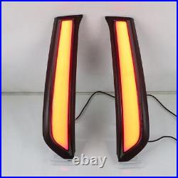 For Toyota 4Runner 2010-2022 LED Smoked Trunk Tail lights Rear Pillar Brake Lamp