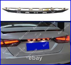 For Toyota Camry 2018-2021 Accessories black Rear Door Trunk LED Tail Light Trim