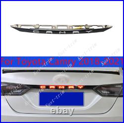 For Toyota Camry 2018-2021 Accessories black Rear Door Trunk LED Tail Light Trim
