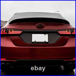For Toyota Camry Black LED Tail Lights Assembly 2018-2020 Replace OEM Rear Lamps