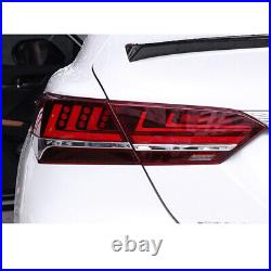 For Toyota Camry Red LED Tail Lights 2018-2020 Sequential Replace OEM Rear Lamps