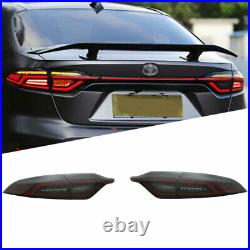 For Toyota Corolla 20-21 Dark Tail Lights Assembly Dynamic LED Turn Signal Kit