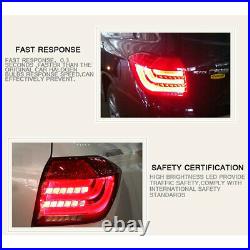 For Toyota Highlander 2011-2013 Dark/Red LED Tail Lights Replace OEM Rear Lamps