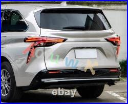 For Toyota Sienna 2021-2025 Car Rear Tail Lights Side LED Turn Signal/Brake Lamp