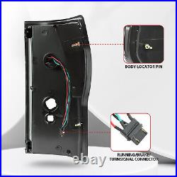 For Toyota Tundra Black 2007-2013 Dual C-Shape Tube Full LED Brake Tail Lights