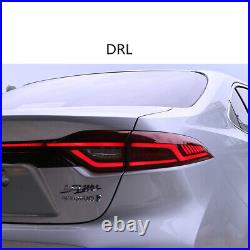 For Toyota US Corolla 2020-2024 LED Tail lights Assembly Red Trunk LED Rear Lamp