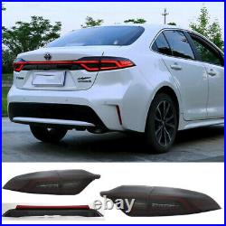 For Toyota US Corolla Tail Lights Assembly 2020-2021 Smoke Color LED Rear Lamps