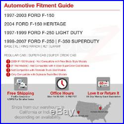 Ford 97-03 F150 99-06 F250 F350 SuperDuty Black LED Rear Tail Light Brake Lamp