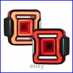 Form Lighting FL0013 LED Tail Lights Red Pair Fits 2018-2022 Jeep Wrangler JL