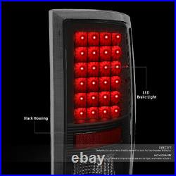 Full LED DRL Bar Tail Brake Lights for Ram 1500 2500 3500 09-17 Black Clear Pair