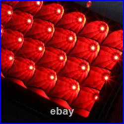 Full LED DRL Bar Tail Brake Lights for Ram 1500 2500 3500 09-17 Black Clear Pair