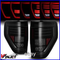 Full LED Sequential Tail Lights For 2009-2014 Ford F-150 F150 Pickup Brake Lamps