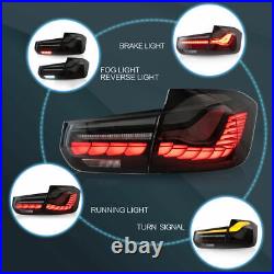 Full LED Smoked Tail Lights For BMW For 2013-2018 F30 F80 M3 Sedan Rear Lamps