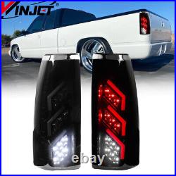 Full LED Tail Lights For 1988-1998 Chevy C/K 1500/Suburban/Blazer/Tahoe Lamps