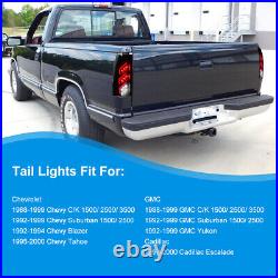 Full LED Tail Lights For 1988-1998 Chevy C/K 1500/Suburban/Blazer/Tahoe Lamps