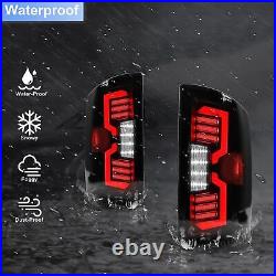 Full LED Tail Lights For 2002-2006 Dodge Ram 1500 2500 3500 Smoke Brake Lamps