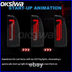 Full LED Tail Lights For 2005-2015 Toyota Tacoma Brake Lamp Rear Left+Right Side