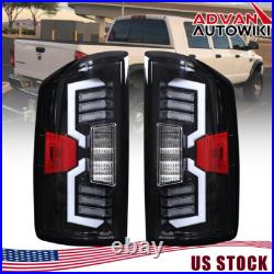 Full LED Tail Lights For 2007-2008 Dodge Ram 1500 2500 3500 Clear Brake Lamps
