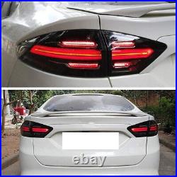 Full LED Tail Lights For Ford Fusion 2013-2016 Rear Lamps Sequential Signal Lamp