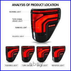 Full LED Tail Lights for Ford F-150 2021-2025 Sequential Rear Lamps smoke F150