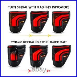 Full LED Tail Lights for Ford F-150 2021-2025 Sequential Rear Lamps smoke F150