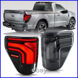 Full LED Tail Lights for Ford F-150 2021-2025 Sequential Rear Lamps smoke F150