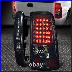 Full Ledfor 03-07 Chevy Silverado Gmc Sierra Tail Light Rear Brake Lamp Smoked