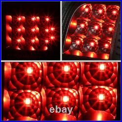 Full Ledfor 07-14 Gmc Sierra 1500 2500hd 3500hd Tail Light Brake Lamps Black