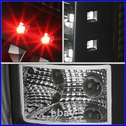 Full Ledfor 07-14 Gmc Sierra 1500 2500hd 3500hd Tail Light Brake Lamps Black