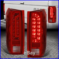 Full Ledfor 90-97 Ford F150 F250 F350 Bronco Tail Light Rear Brake Lamp Red