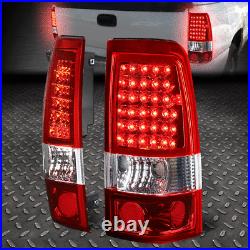 Full Ledfor 99-03 Chevy Silverado Gmc Sierra Tail Light Rear Brake Lamp Red