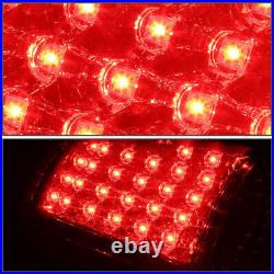 Full Ledfor 99-03 Chevy Silverado Gmc Sierra Tail Light Rear Brake Lamp Red