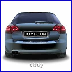 Für Audi A4 8E B7 Avant Original JOM VOLL LED Rückleuchten Schwarz Smoke SET