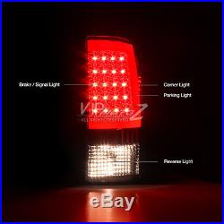 GMC Sierra 2007-2013 Factory Style LED Light Tube Rear Tail Lamps Brake Signal