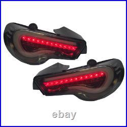 GT86 FRS BRZ LED Tail Light Sequential + Bumper Lamp Valenti Smoke USDM 13-21