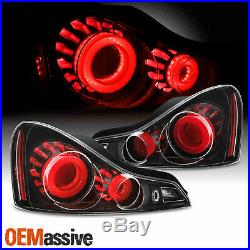 GTR StyleFit 2008-2015 G37 / Q60 Coupe 3D LED Tube Tail Light Black Assembly