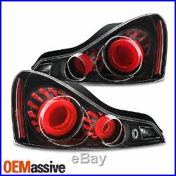 GTR StyleFit 2008-2015 G37 / Q60 Coupe 3D LED Tube Tail Light Black Assembly