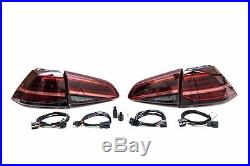 Genuine VW Golf 7.5 MK7 LED Dynamic Tail Lamps Lights Tinted EU Golf R Version