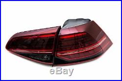 Genuine VW Golf 7.5 MK7 LED Dynamic Tail Lamps Lights Tinted EU Golf R Version