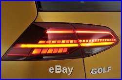 Genuine VW Golf 7.5 MK7 LED Dynamic Tail Lamps Lights Tinted EU Golf R Version