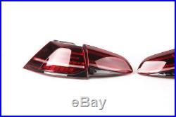 Genuine VW Golf MK7 R LED Dynamic Tail Lamps Lights Tinted tailights