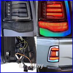 HC LED RGB Tail Lights For Dodge Ram 2009-2018 Sequential Rear Lamps